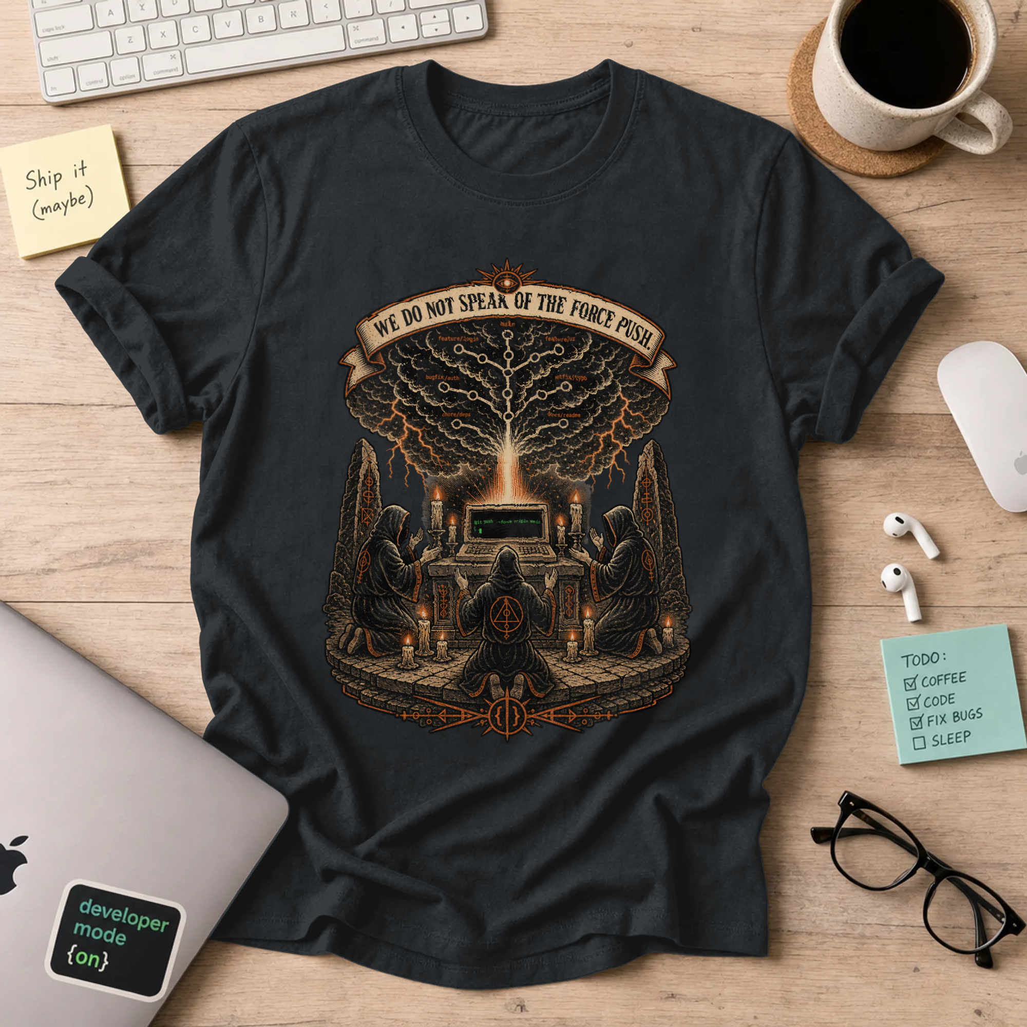 We Do Not Speak of the Force Push Shirt — Black
