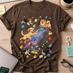 Cosmic Code Dogs Shirt - Dark Chocolate