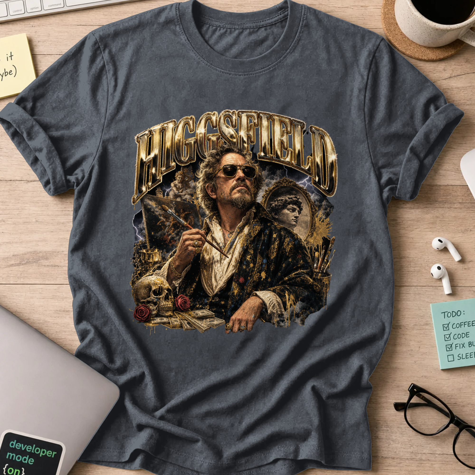 Nerd Collection Artwork 026 Shirt - Dark Heather mockup