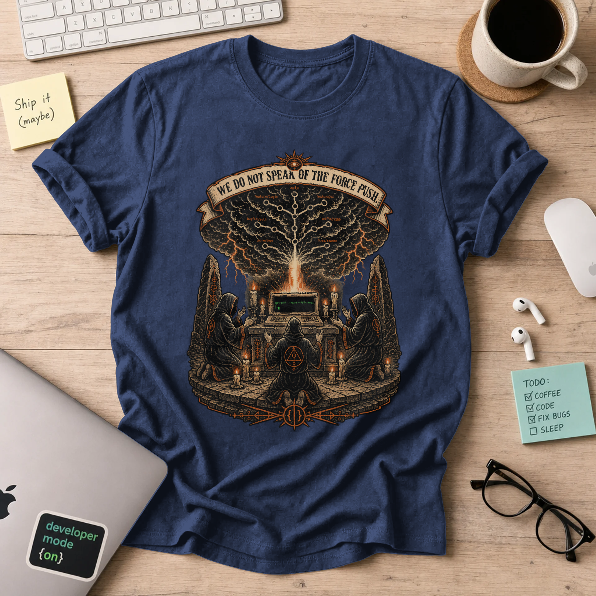We Do Not Speak of the Force Push Shirt — Navy