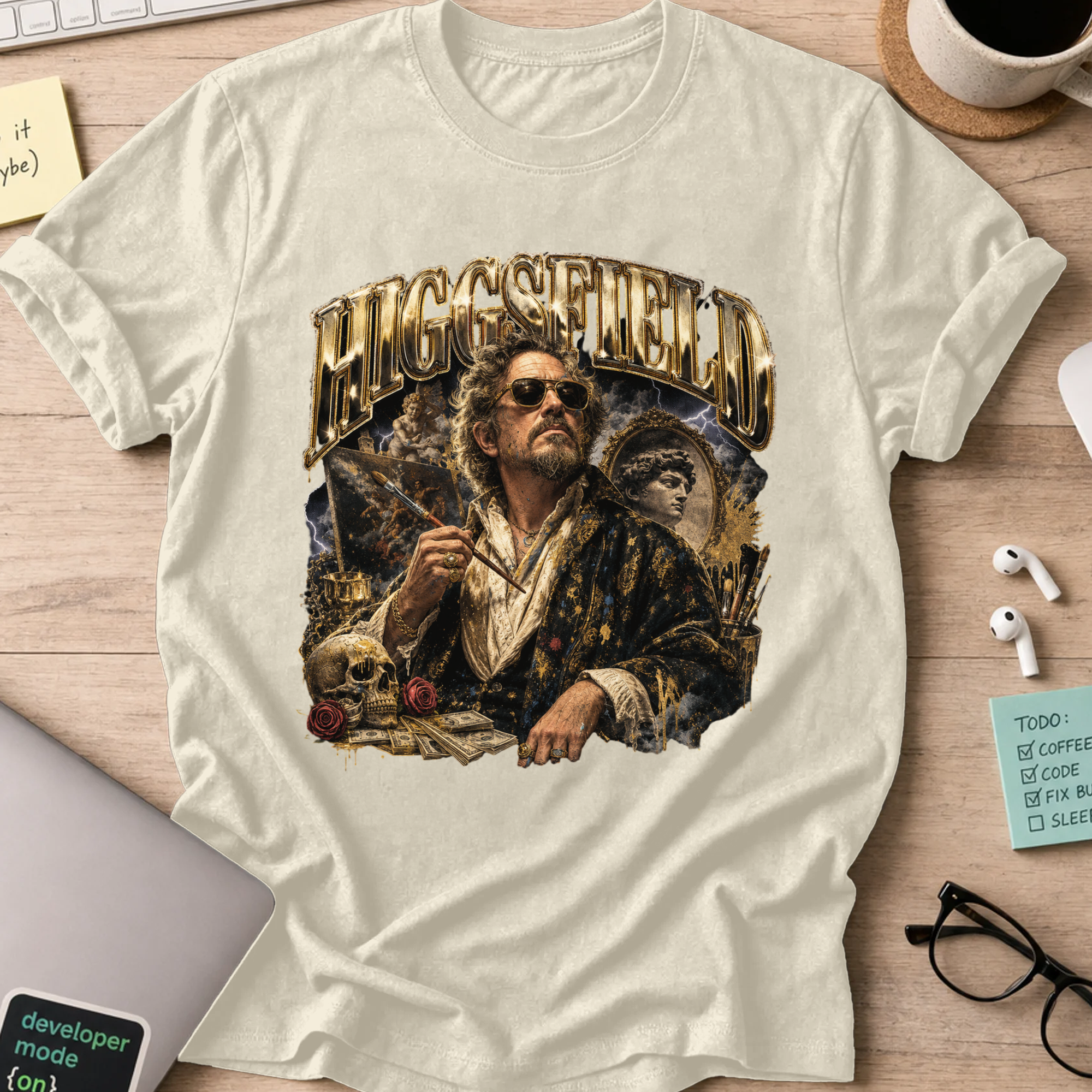 Nerd Collection Artwork 026 Shirt - Natural mockup