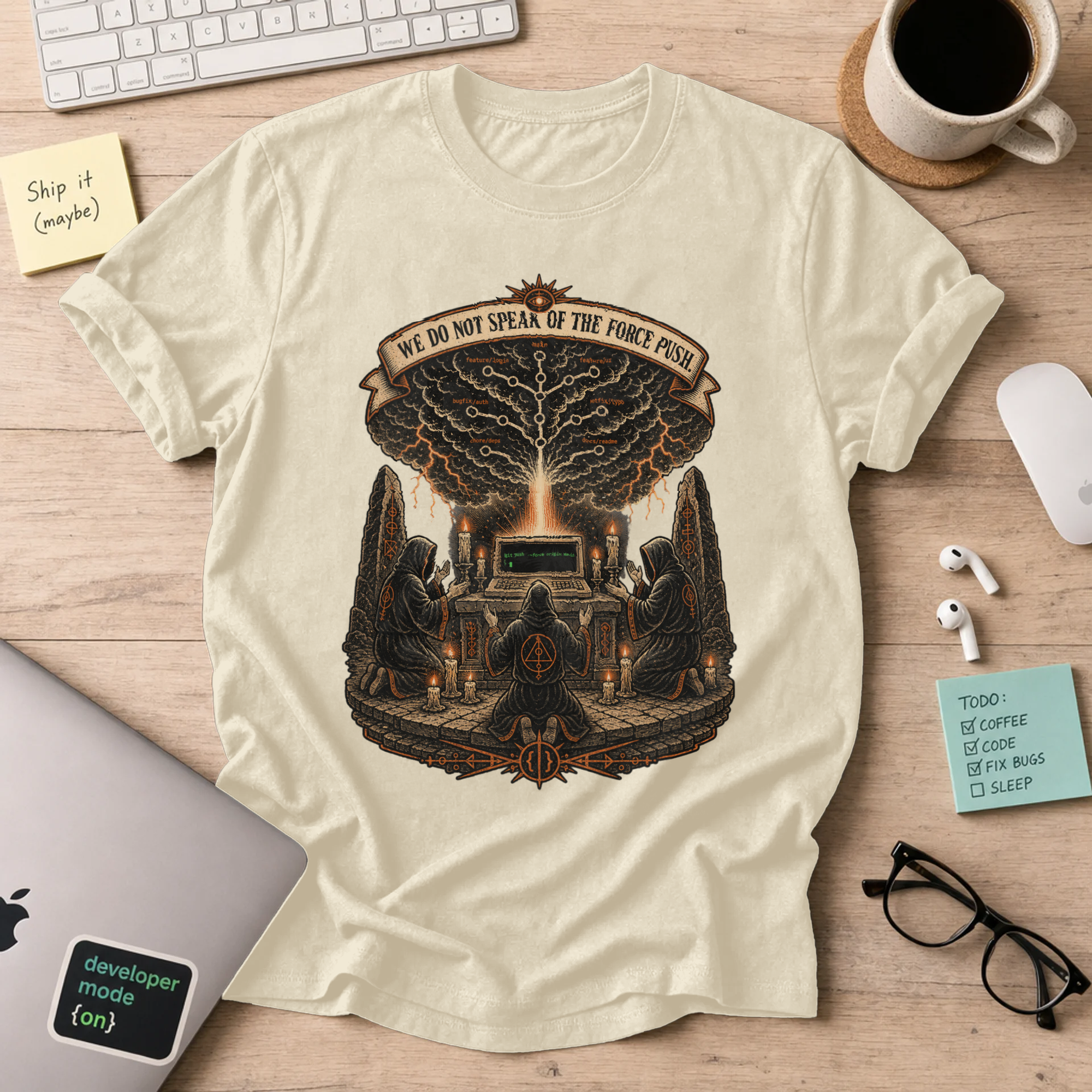 We Do Not Speak of the Force Push Shirt — Natural