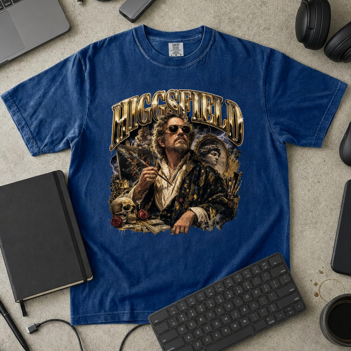 Nerd Collection Artwork 026 Premium Shirt - True Navy mockup