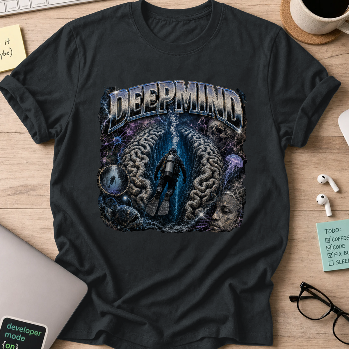 Nerd Collection Artwork 027 Shirt - Black mockup