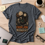 The Cron Job That Runs at Midnight Shirt — Dark Heather