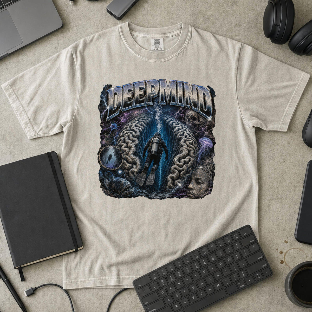 Nerd Collection Artwork 027 Premium Shirt - Ivory mockup
