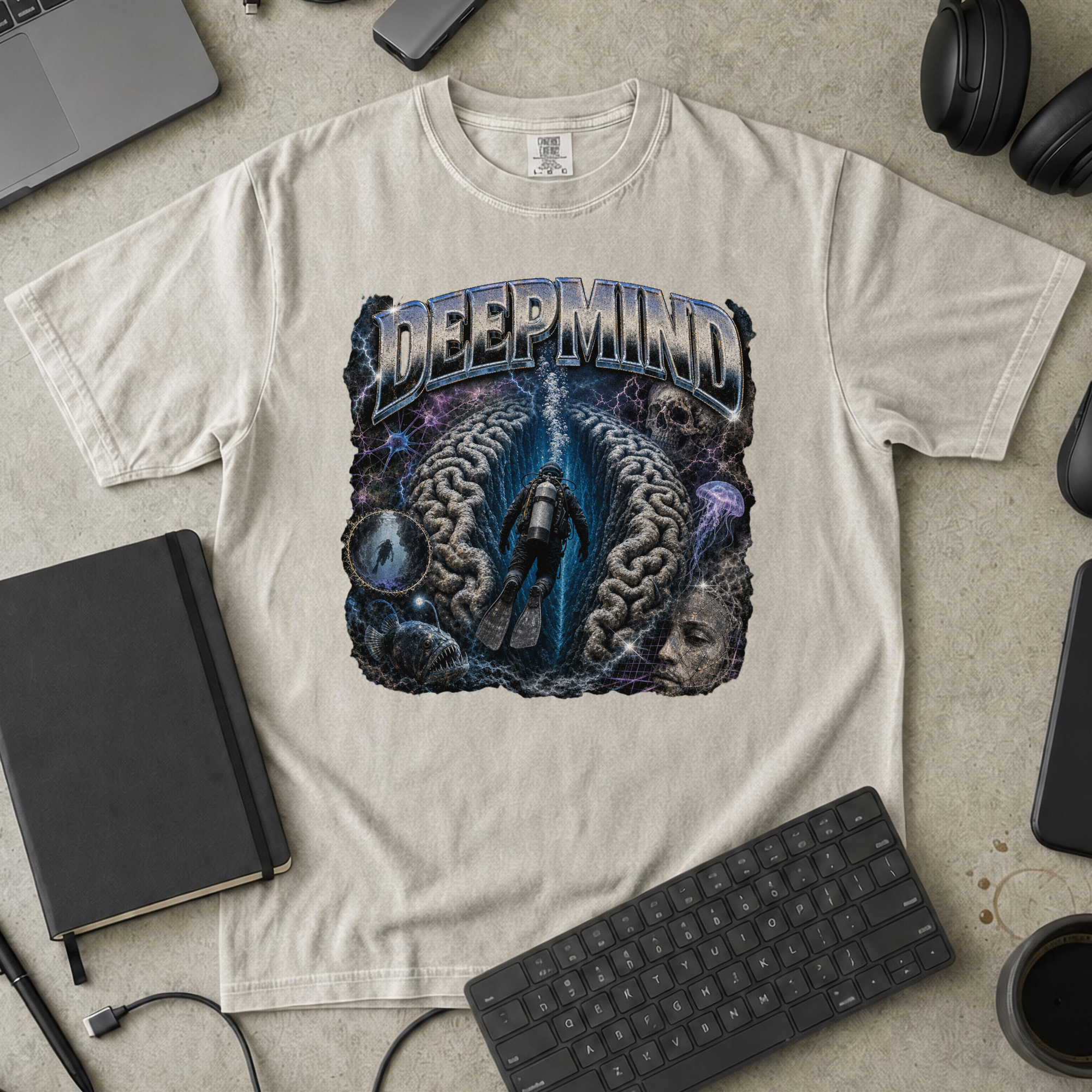 Nerd Collection Artwork 027 Premium Shirt - Ivory mockup