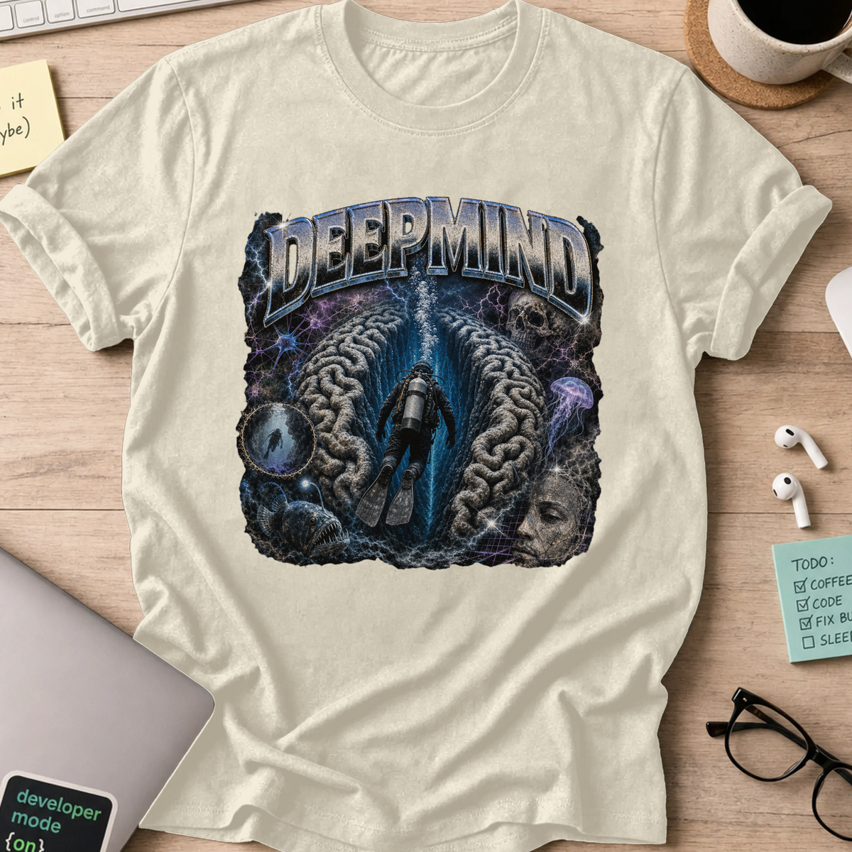 Nerd Collection Artwork 027 Shirt - Natural mockup