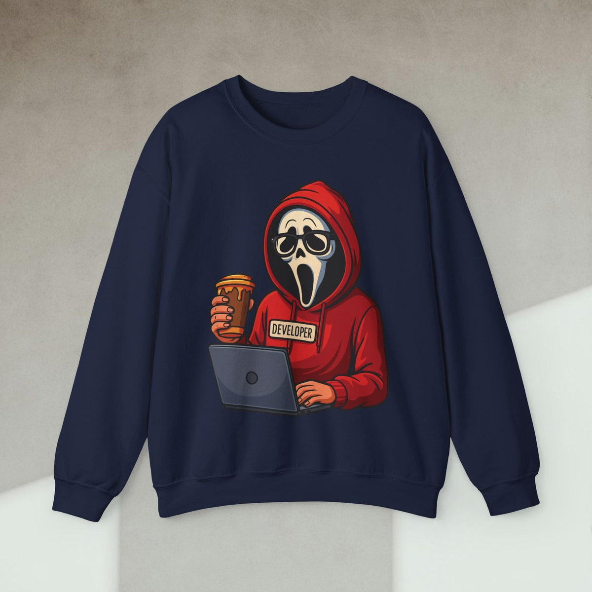Code Culture scream developer sweatshirt funny programmer Sweatshirt in S — Code Culture developer clothing