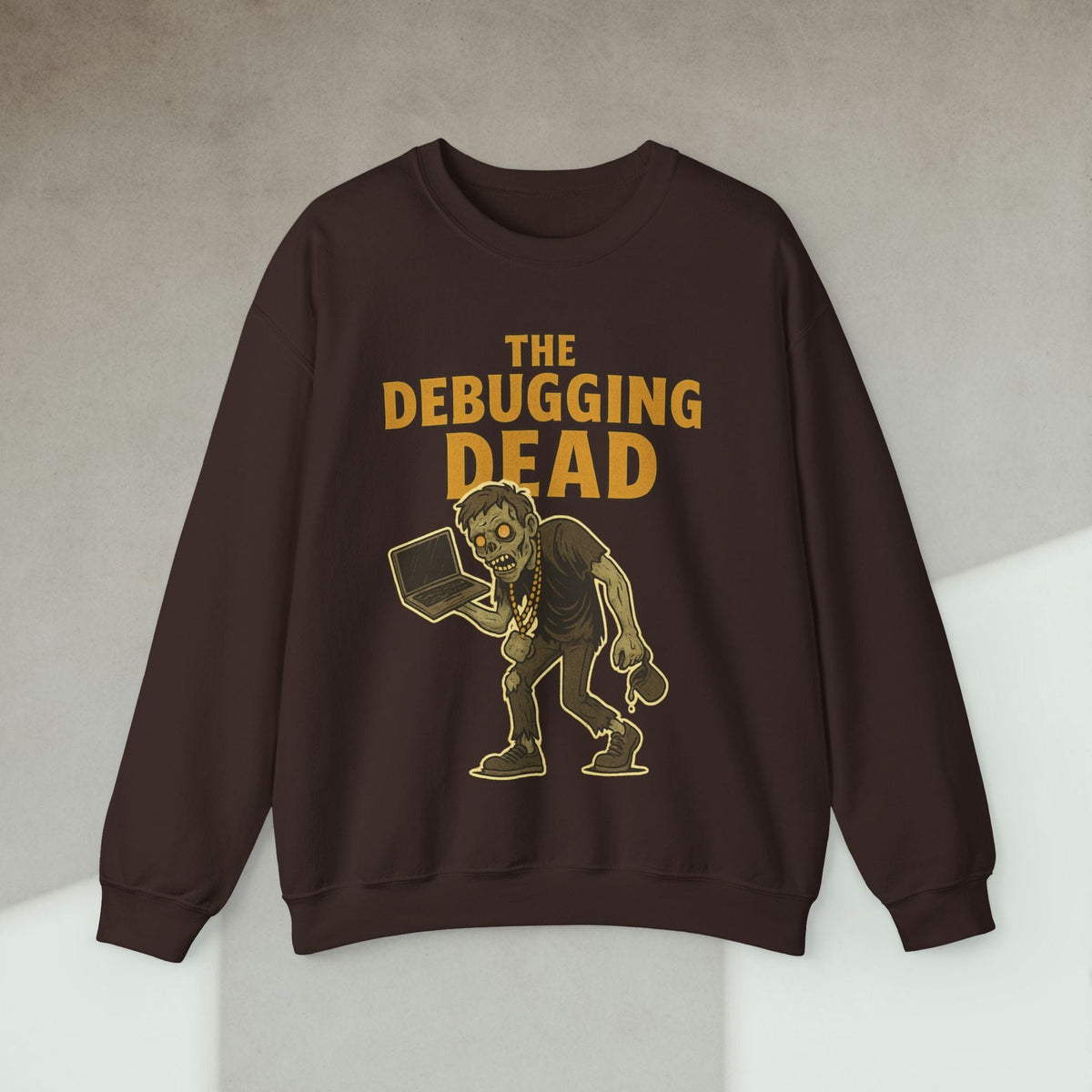 Code Culture the debugging dead sweatshirt funny programmer Sweatshirt in S — Code Culture developer clothing