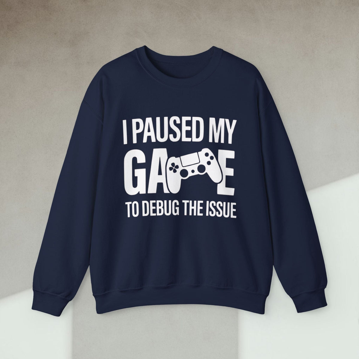 Code Culture i paused my game to debug sweatshirt funny programmer Sweatshirt in S — Code Culture developer clothing