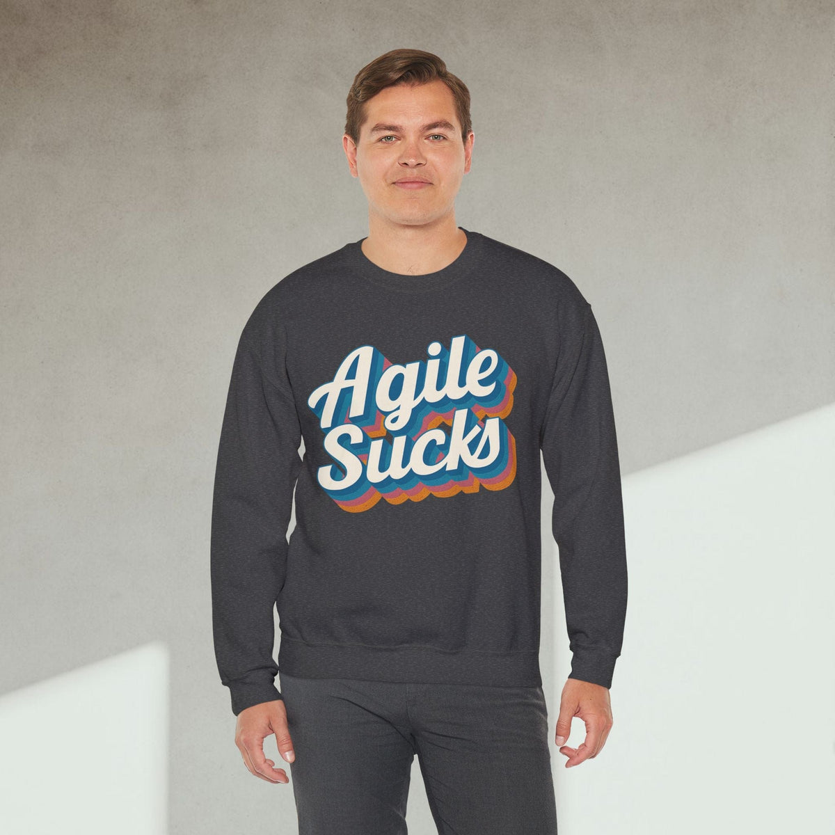 Code Culture Agile Sucks sweatshirt funny programmer Sweatshirt in S — Code Culture developer clothing