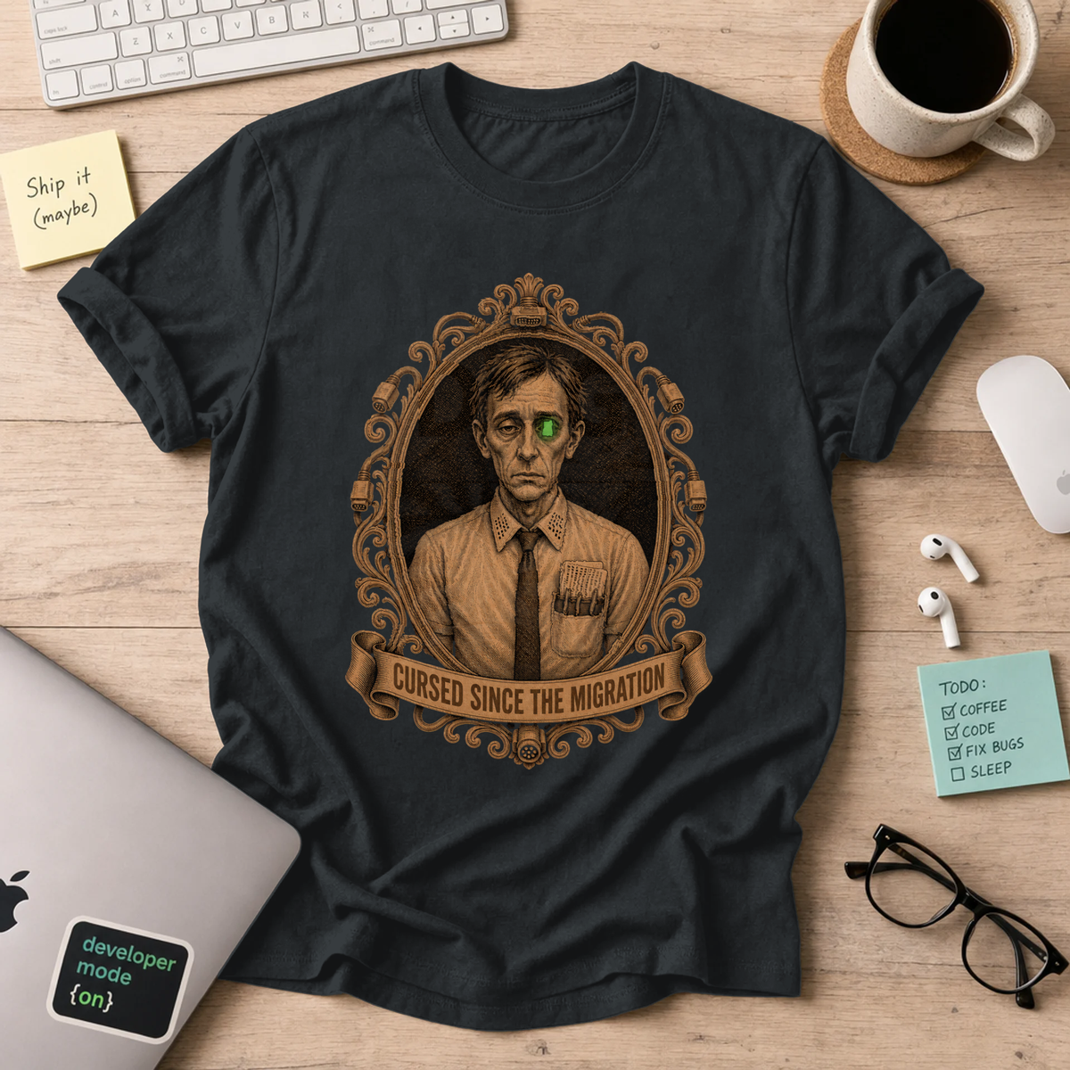 Cursed Since the Migration Shirt — Black