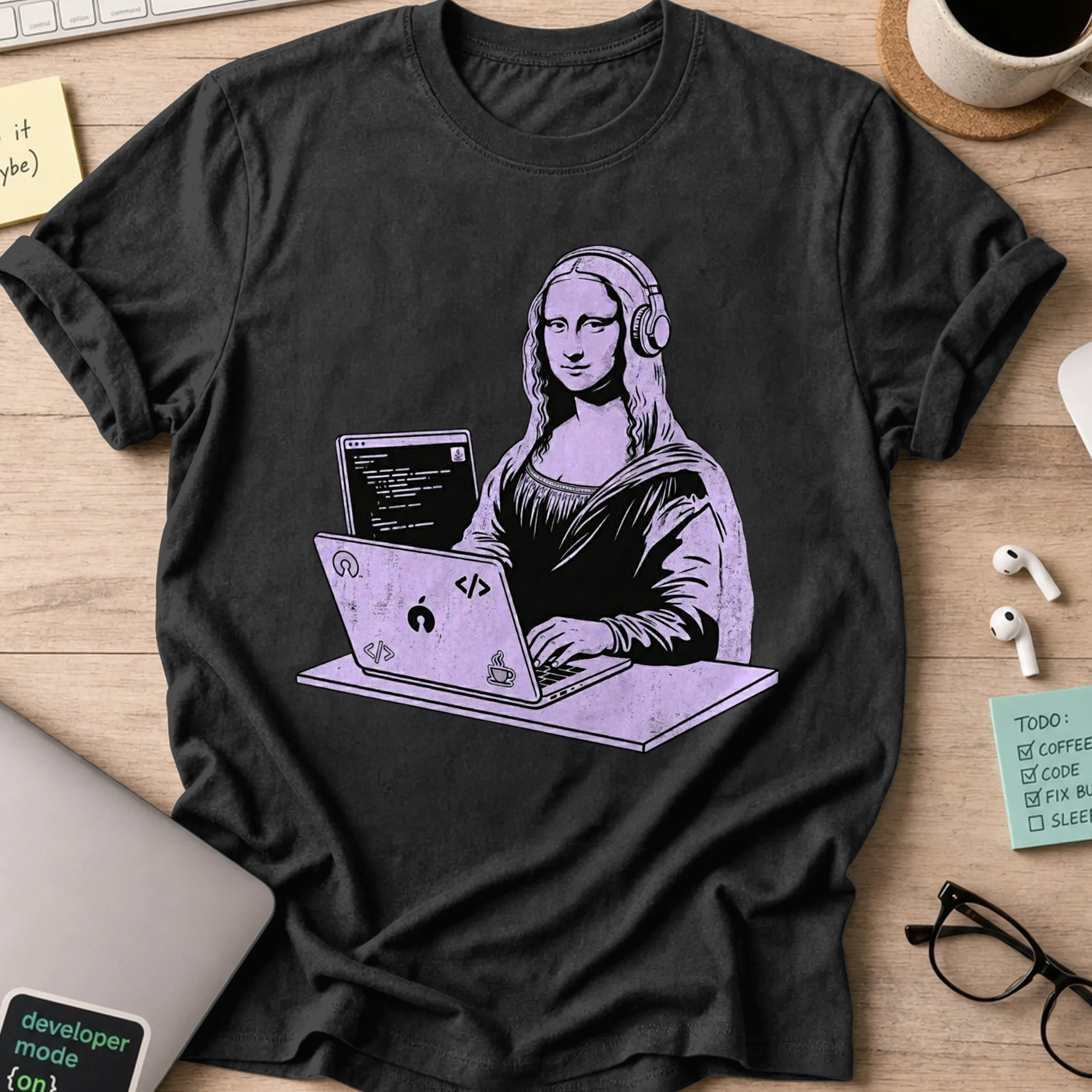 Mona Lisa Developer Shirt - Black