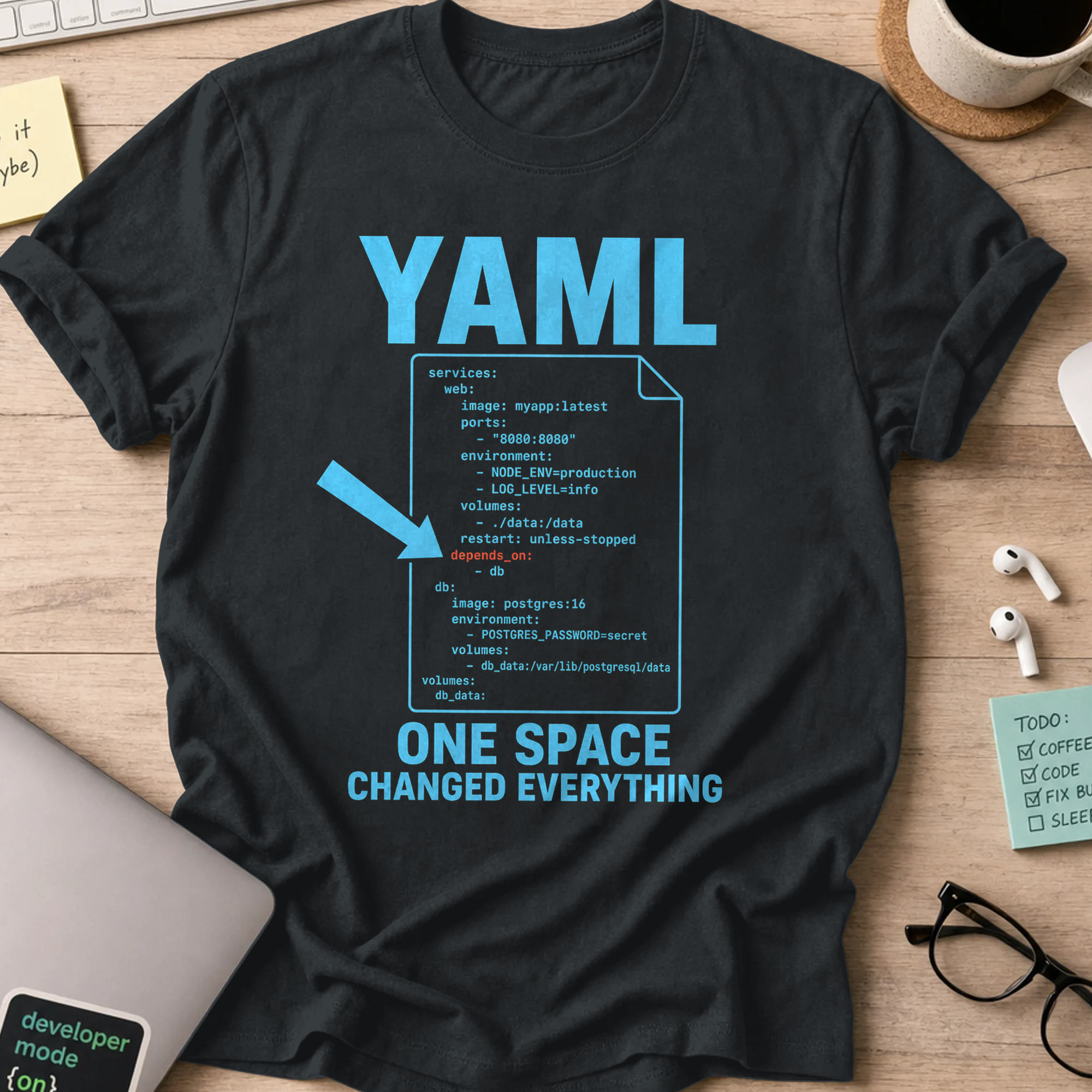 One Space Changed Everything Shirt — Black