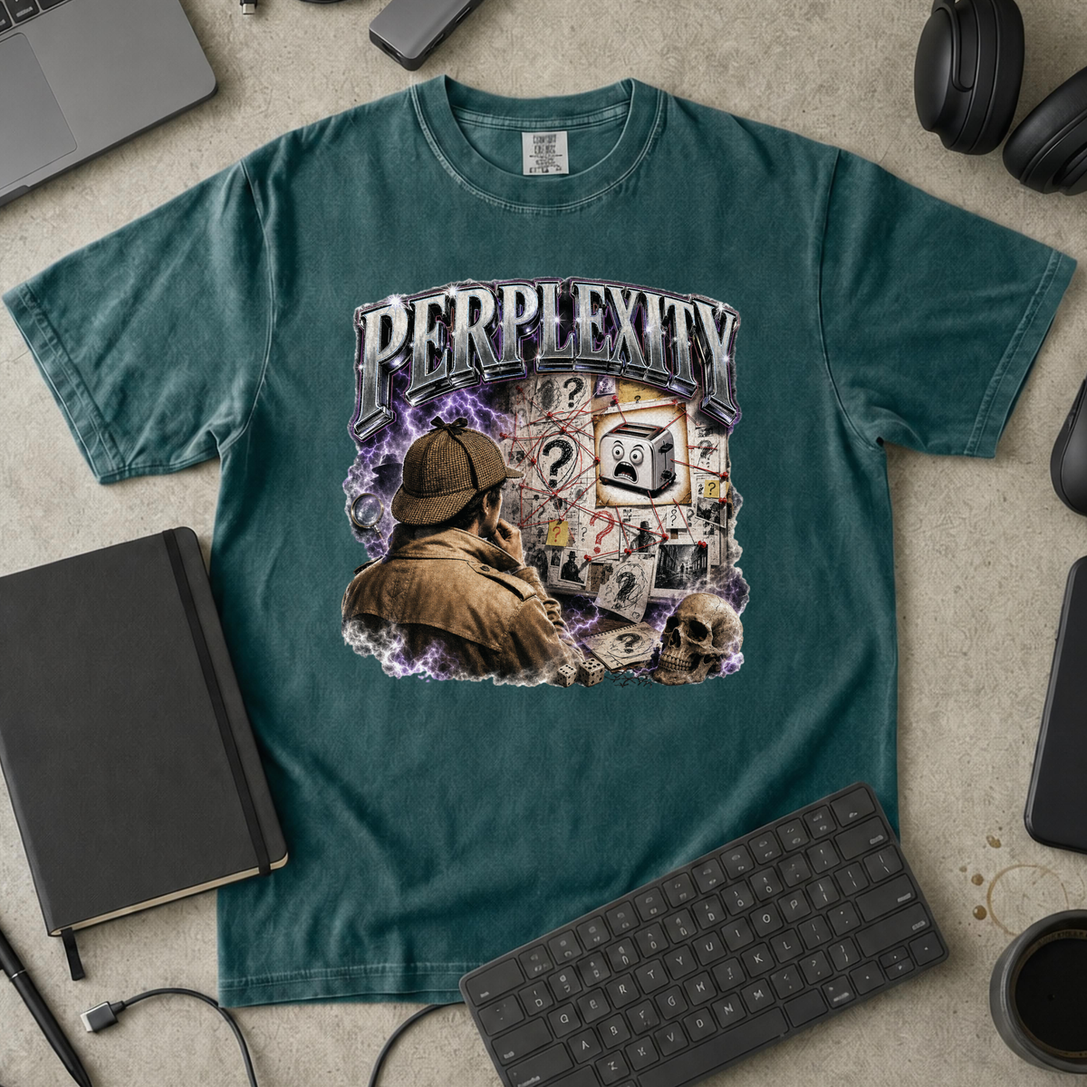 Nerd Collection Artwork 028 Premium Shirt - Blue Spruce mockup