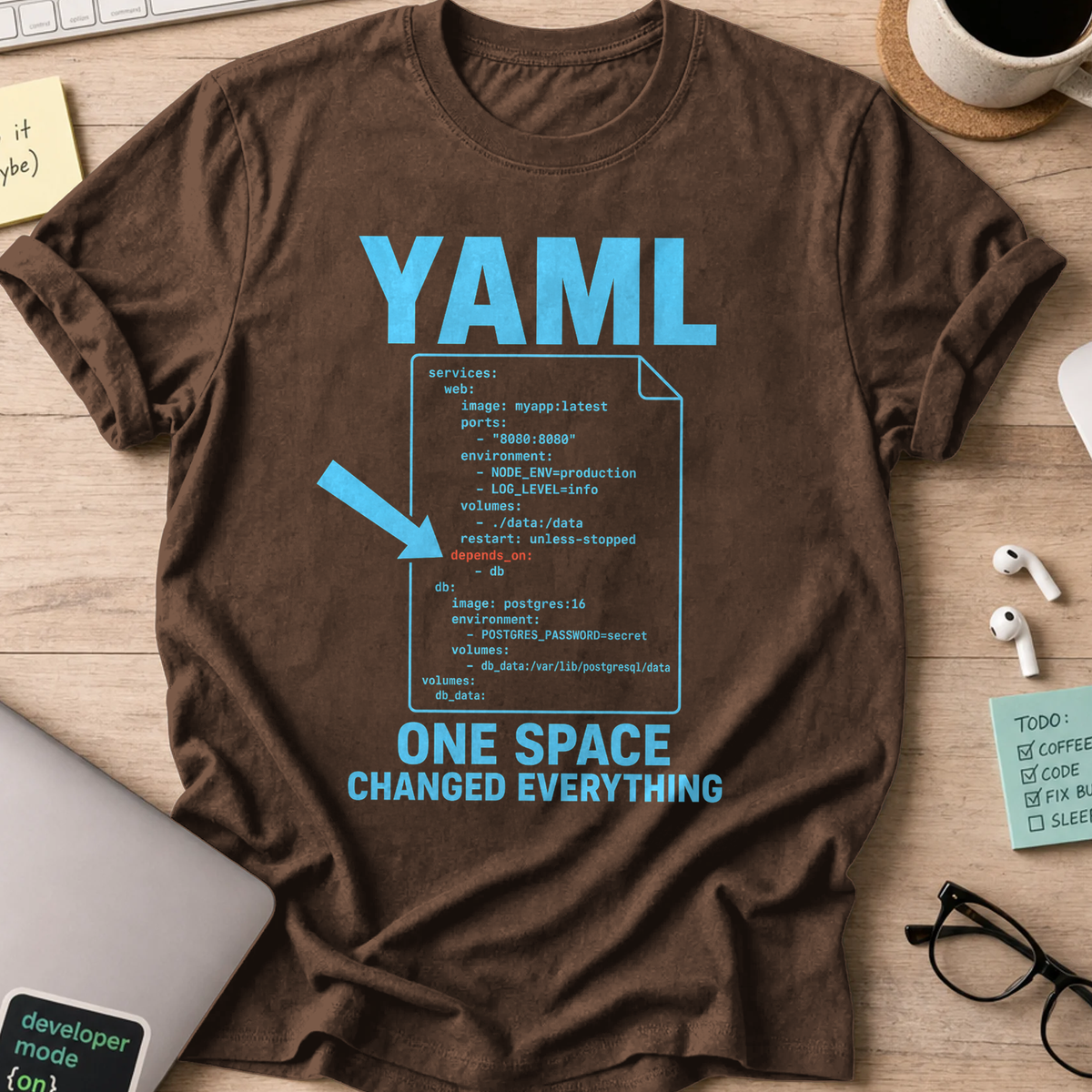 One Space Changed Everything Shirt — Dark Chocolate