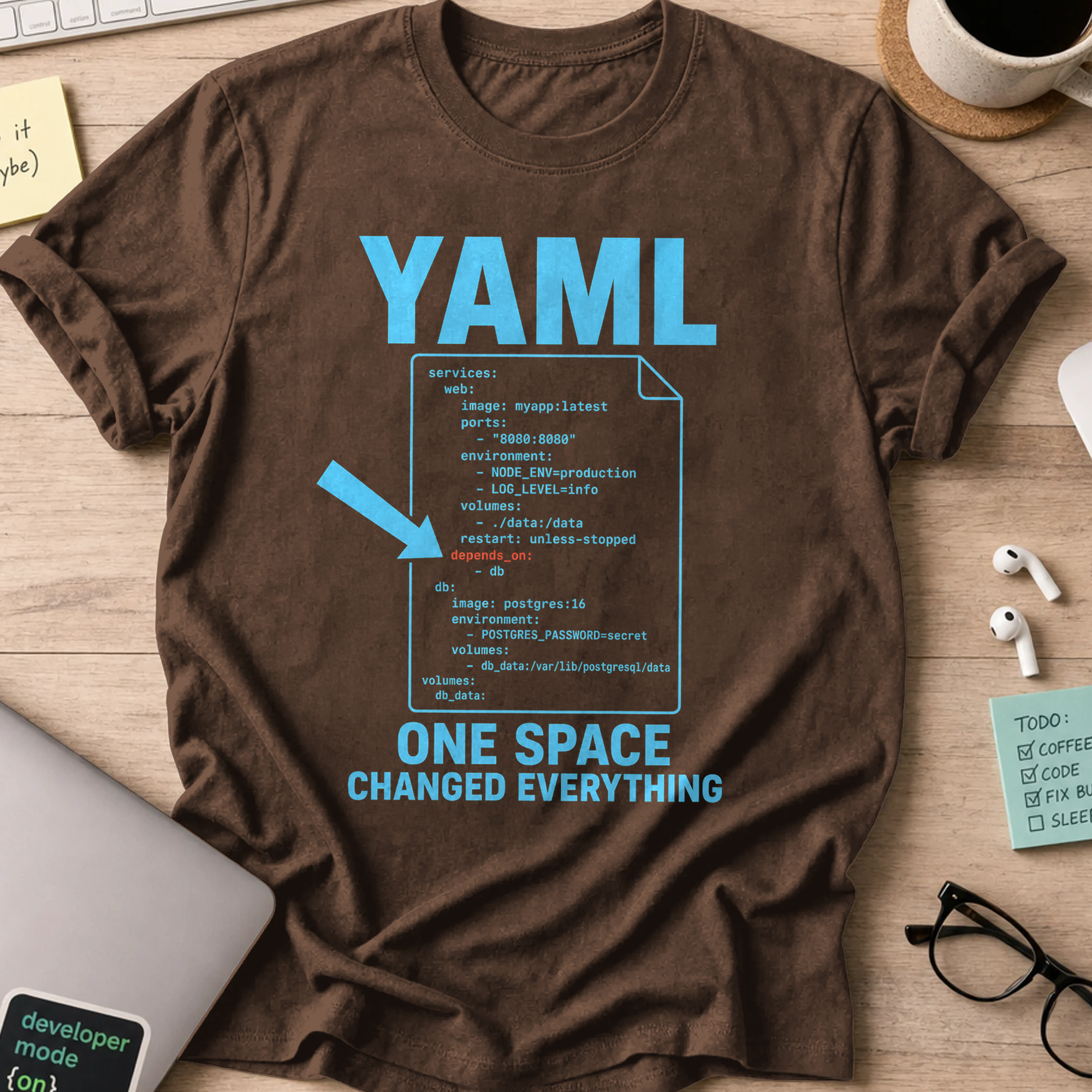 One Space Changed Everything Shirt — Dark Chocolate