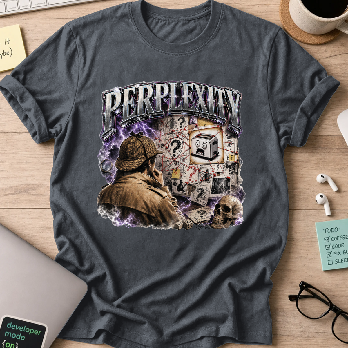 Nerd Collection Artwork 028 Shirt - Dark Heather mockup