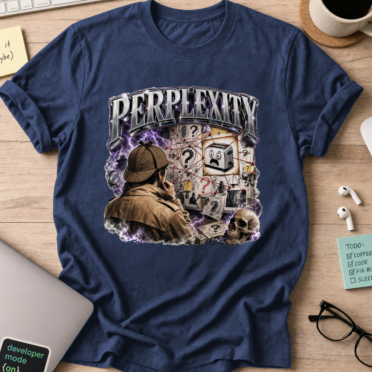 Nerd Collection Artwork 028 Shirt - Navy mockup