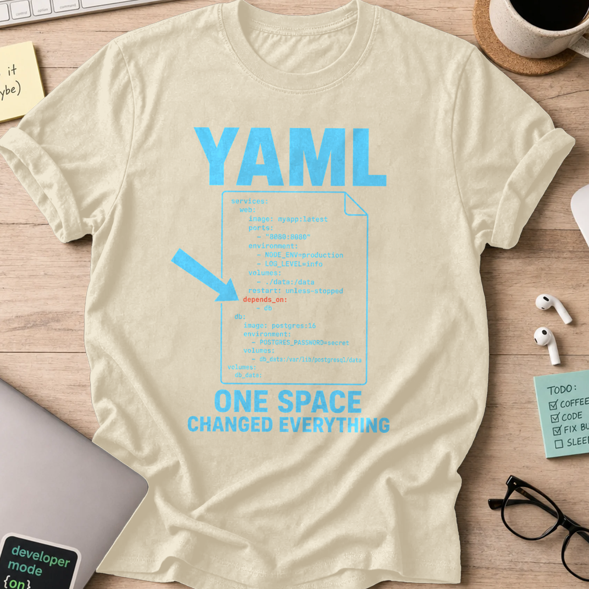 One Space Changed Everything Shirt — Natural