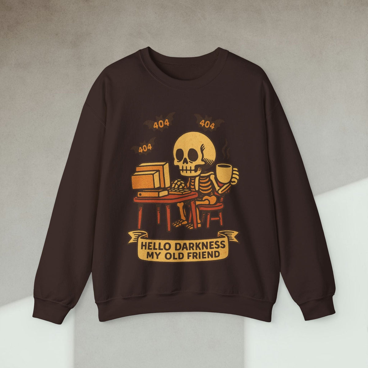 Code Culture hello darkness my old friend sweatshirt funny programmer Sweatshirt in S — Code Culture developer clothing