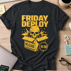 Friday Deploy Release Shirt — Black