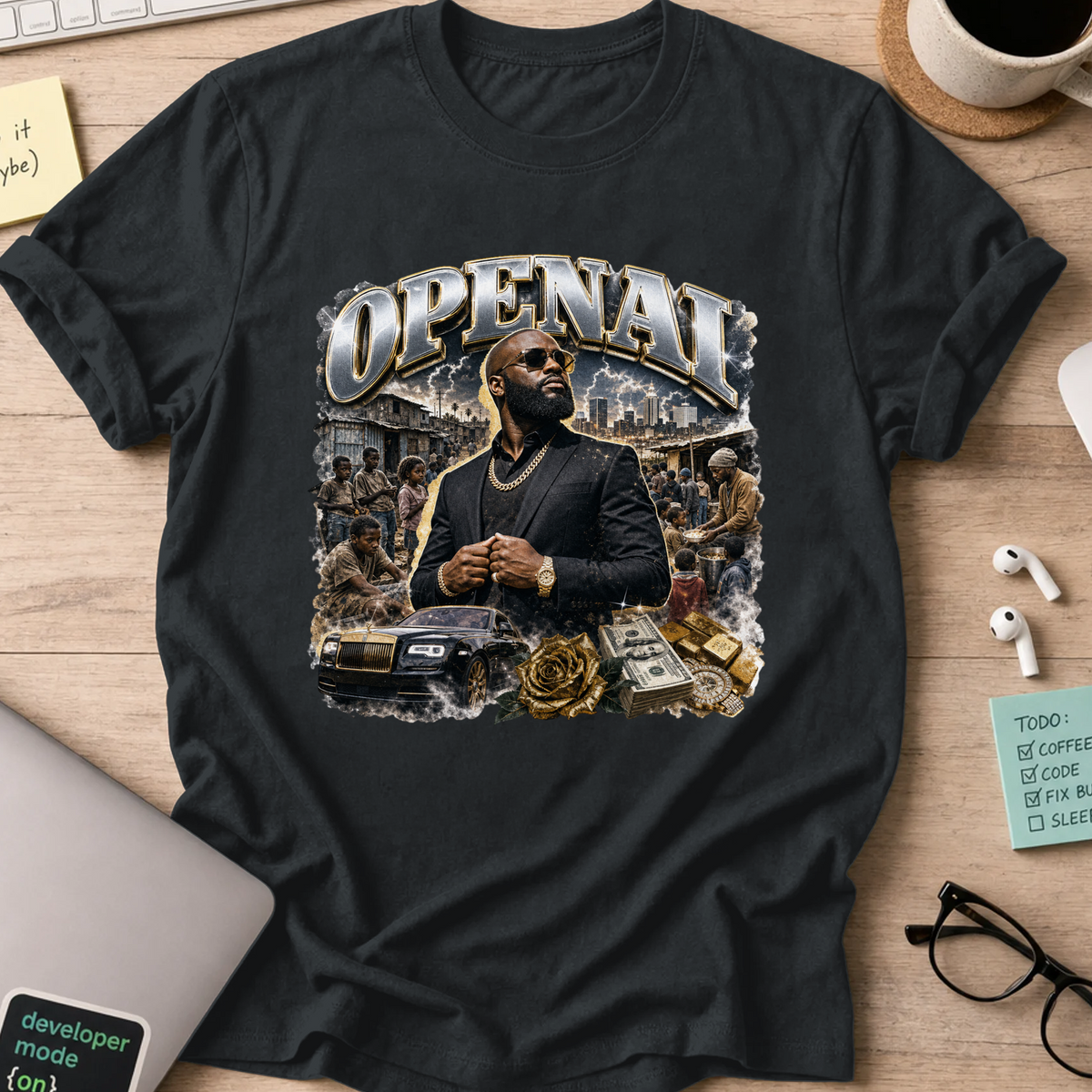 Nerd Collection Artwork 029 Shirt - Black mockup