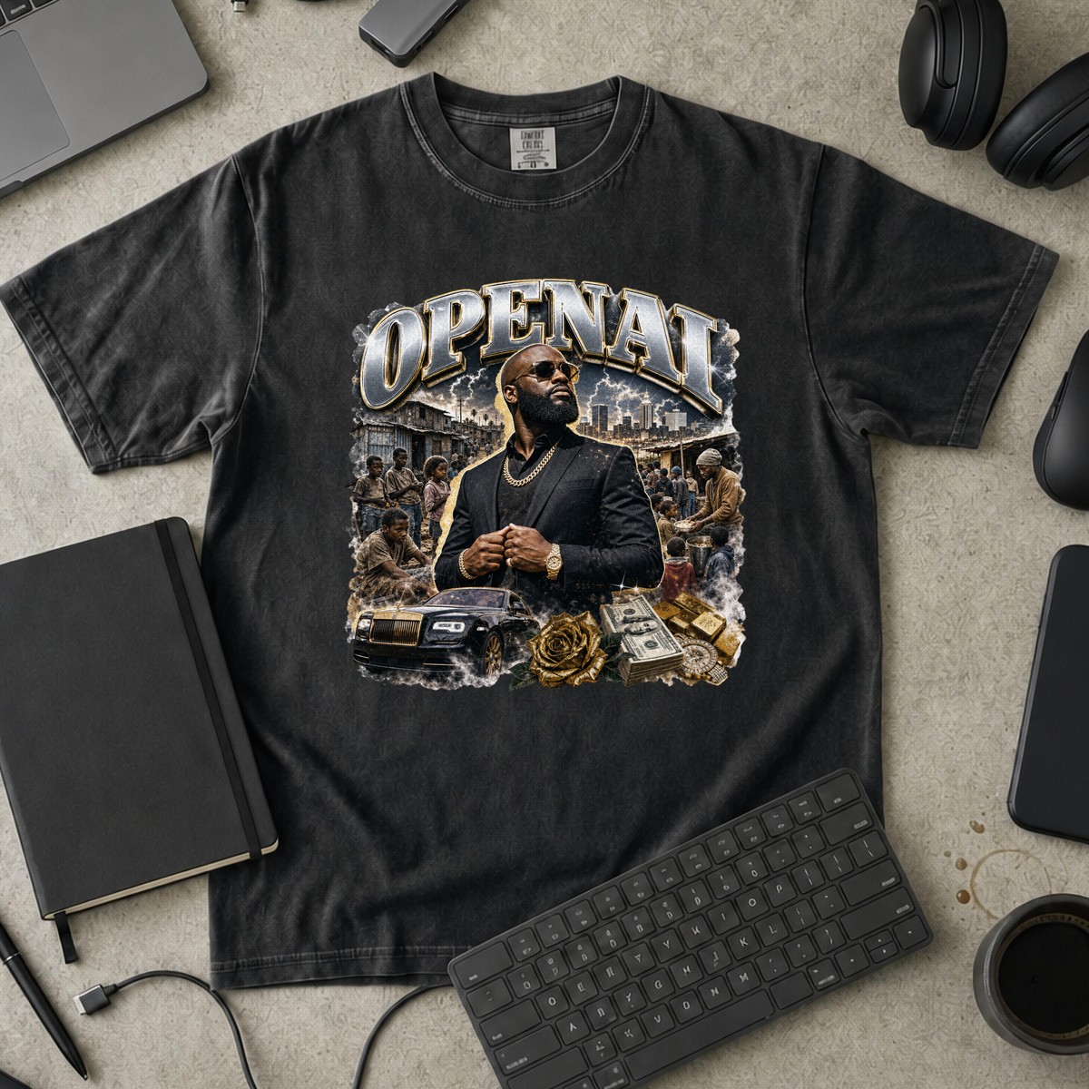 Nerd Collection Artwork 029 Premium Shirt - Black mockup