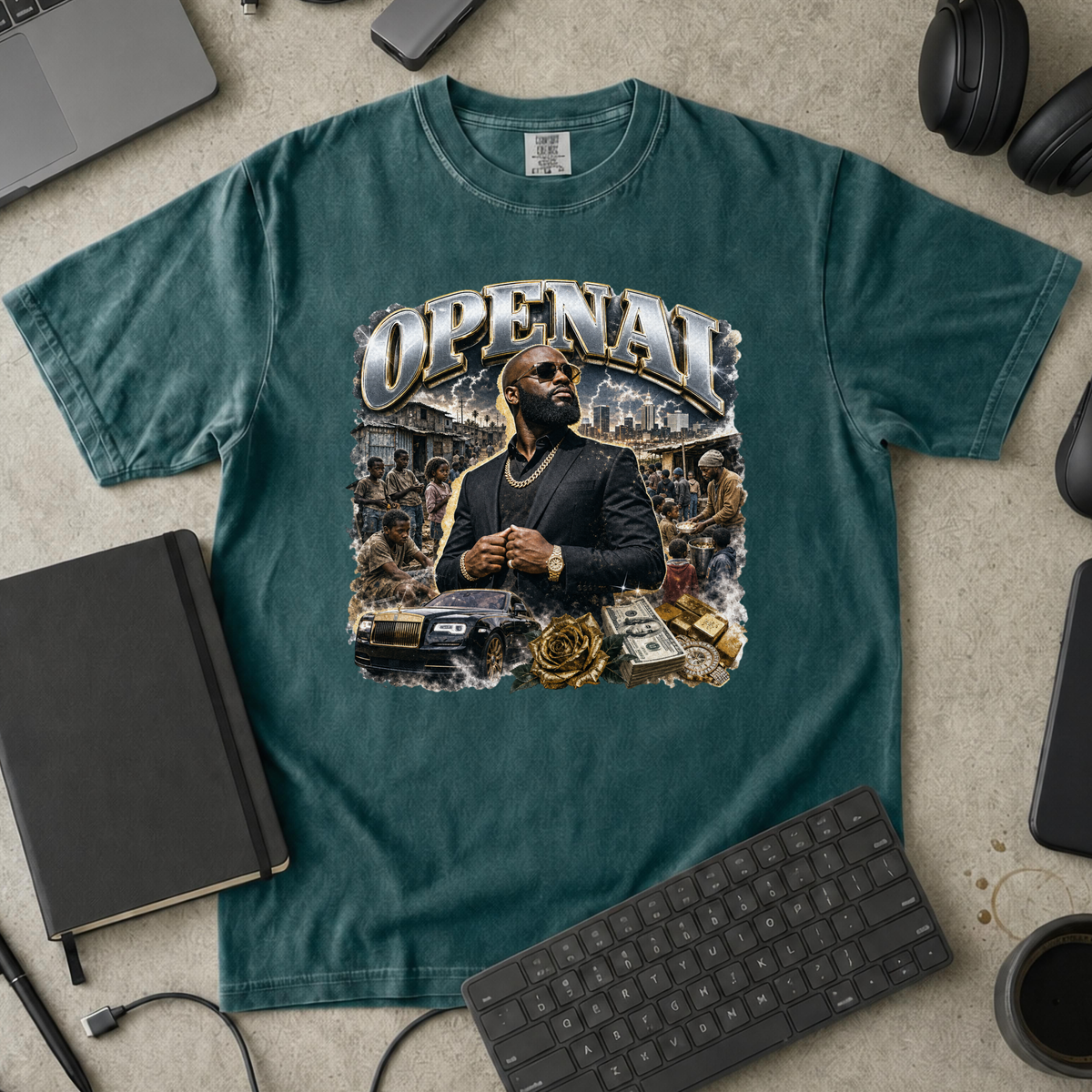 Nerd Collection Artwork 029 Premium Shirt - Blue Spruce mockup