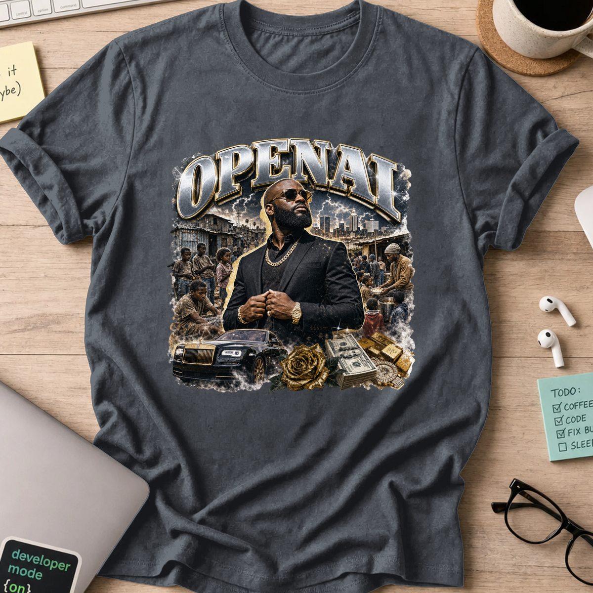 Nerd Collection Artwork 029 Shirt - Dark Heather mockup