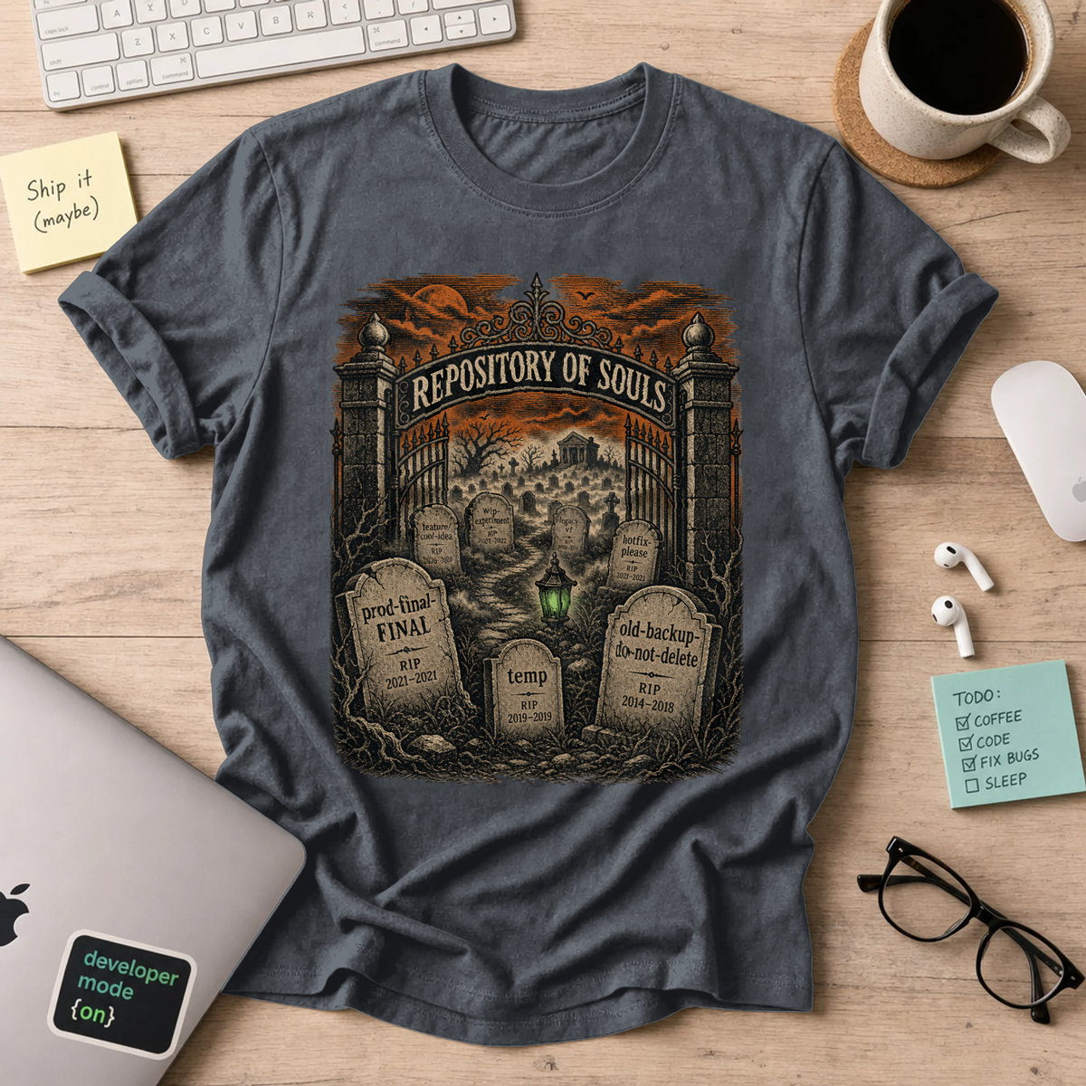 Repository of Souls Shirt — Dark Heather