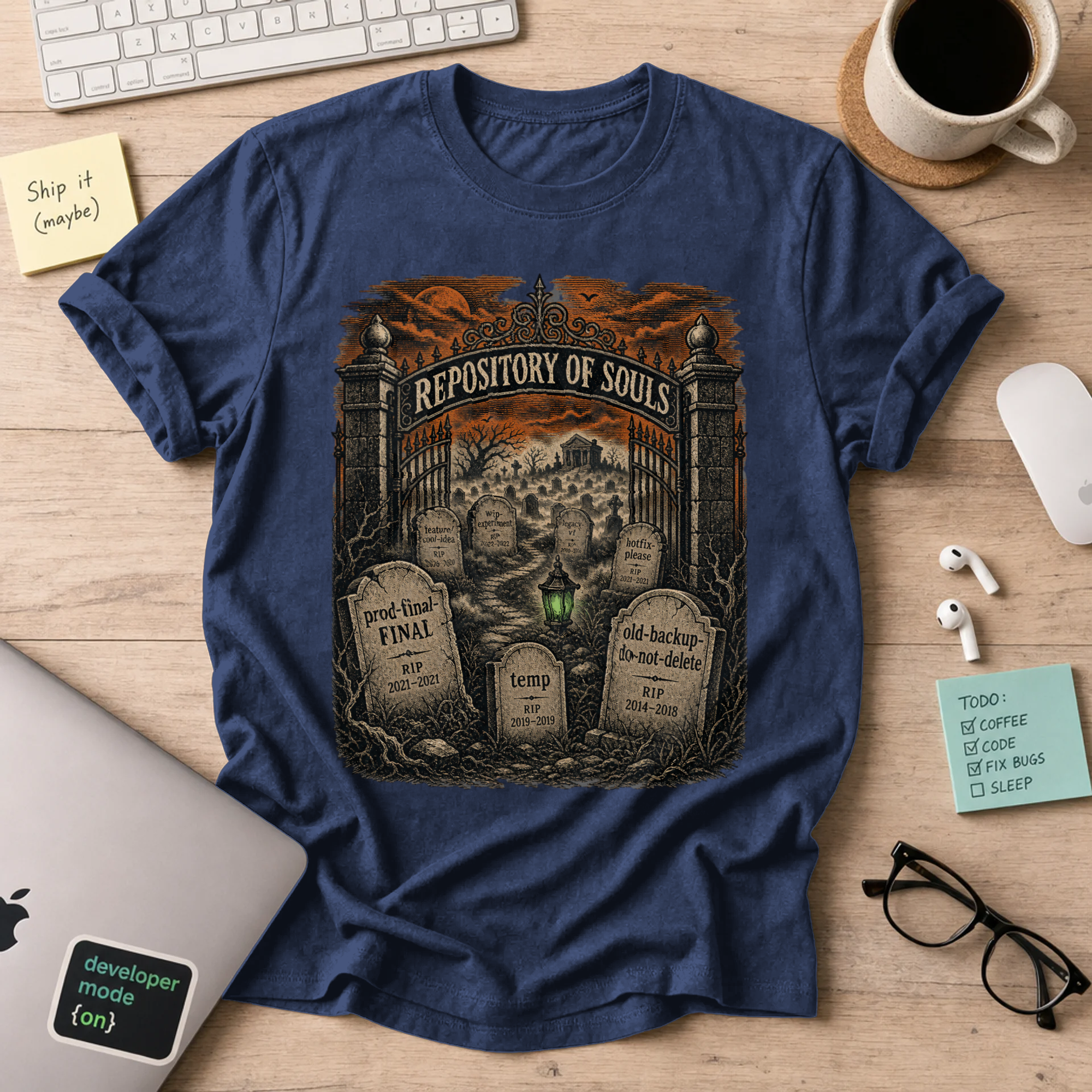 Repository of Souls Shirt — Navy