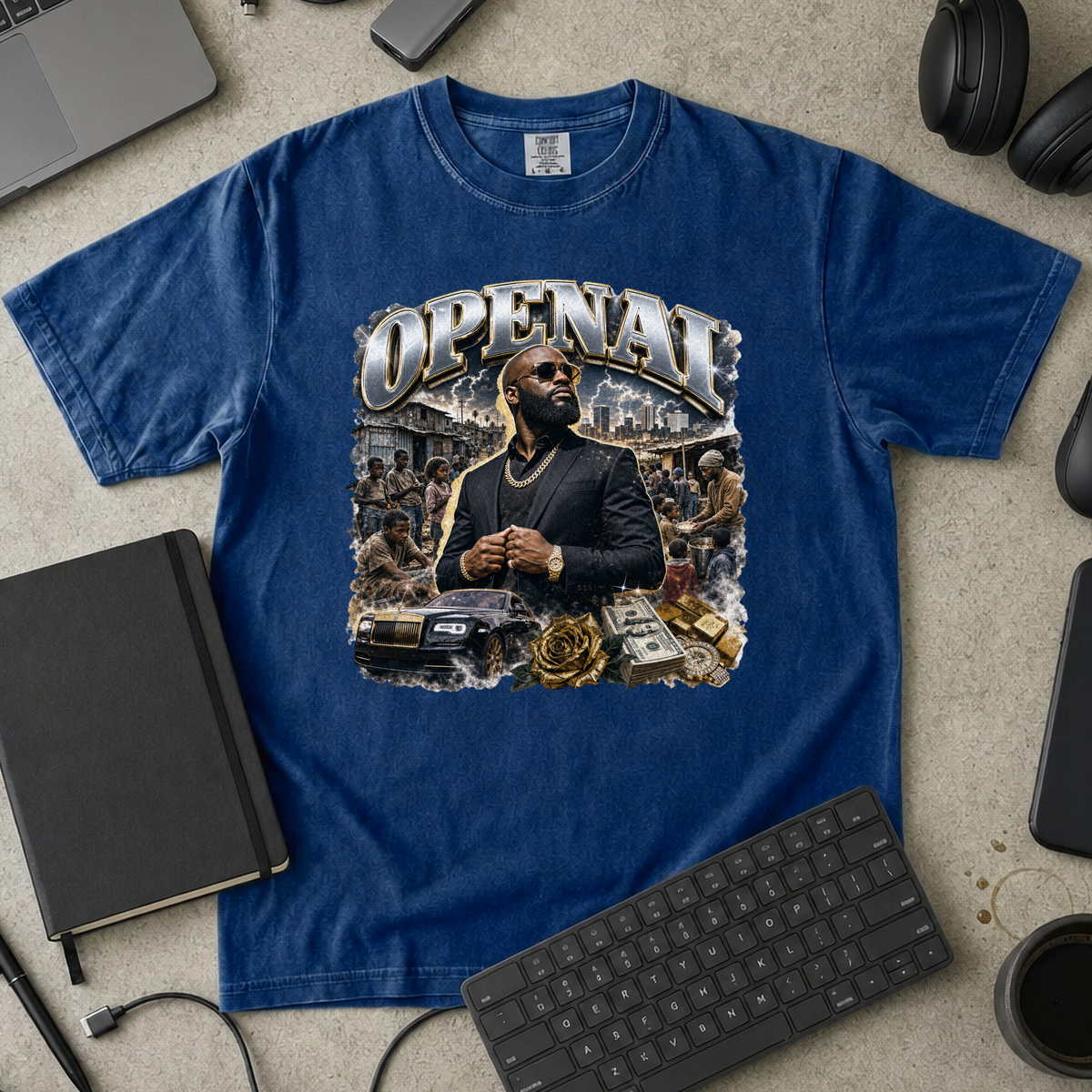 Nerd Collection Artwork 029 Premium Shirt - True Navy mockup
