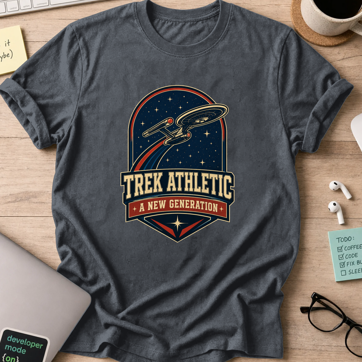 Nerd Collection Artwork 002 Shirt - Dark Heather mockup