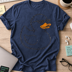 Rubber Duck Line Art Shirt — Navy