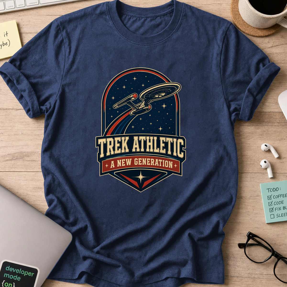 Nerd Collection Artwork 002 Shirt - Navy mockup