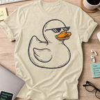 Rubber Duck Line Art Shirt — Natural