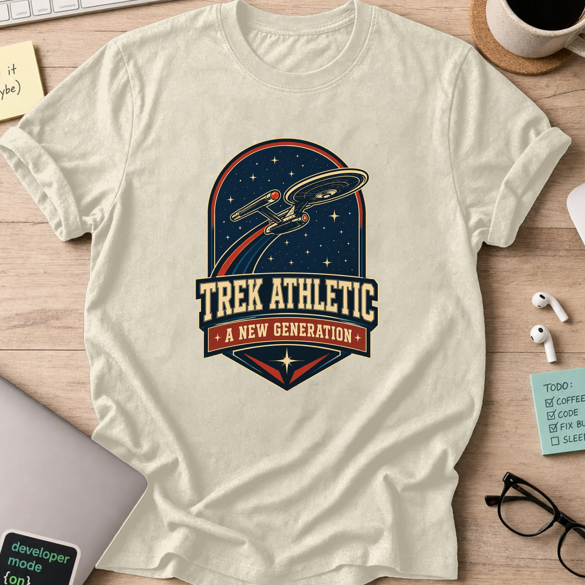 Nerd Collection Artwork 002 Shirt - Natural mockup