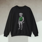 Code Culture dog in sweater sweatshirt funny programmer Sweatshirt in S — Code Culture developer clothing