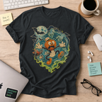 Pumpkin Panic Halloween Shirt — Black