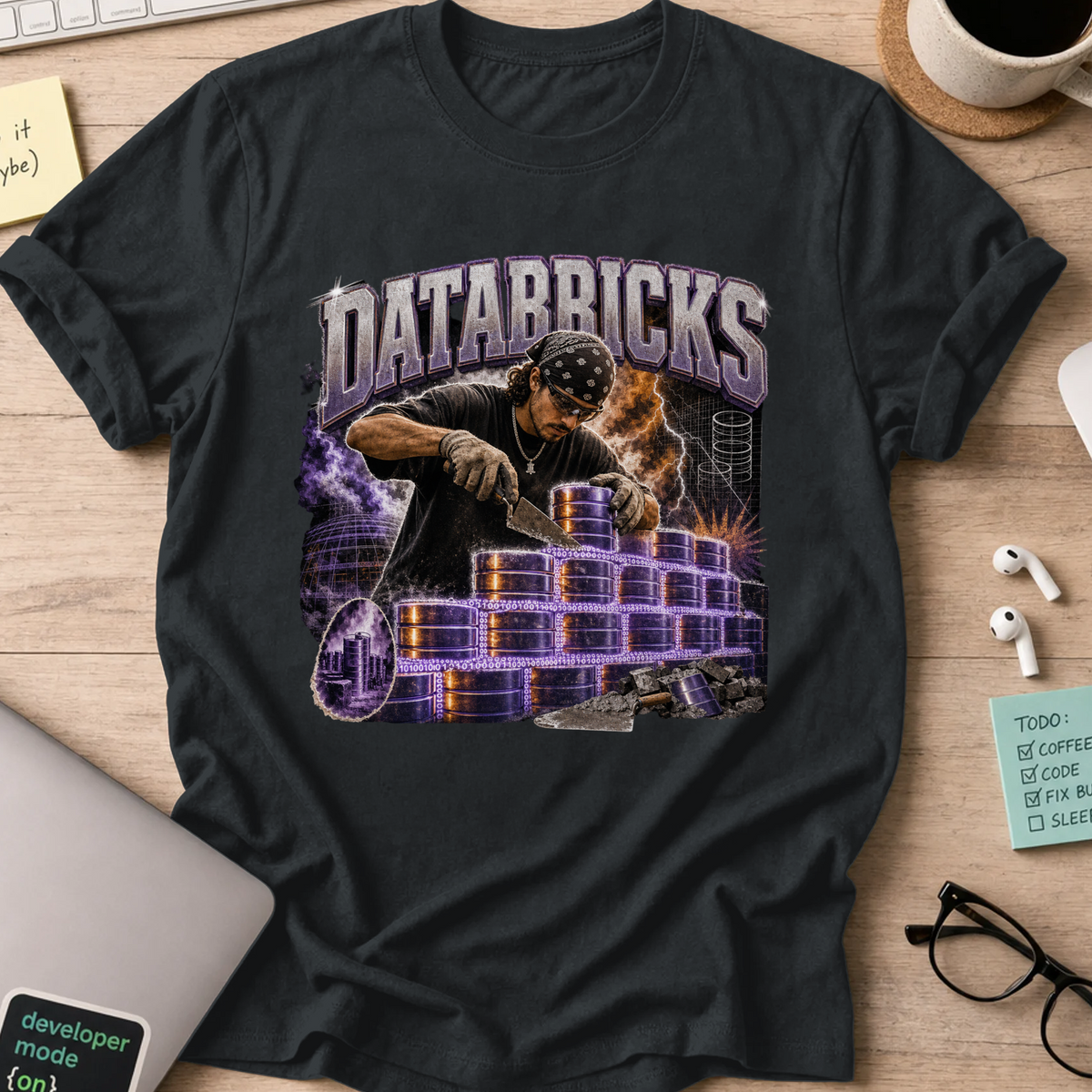 Nerd Collection Artwork 030 Shirt - Black mockup