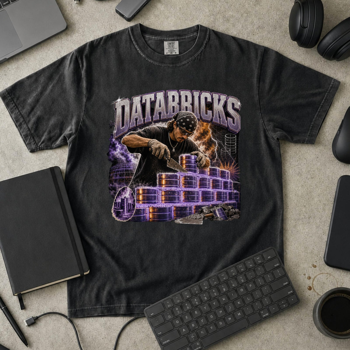 Nerd Collection Artwork 030 Premium Shirt - Black mockup
