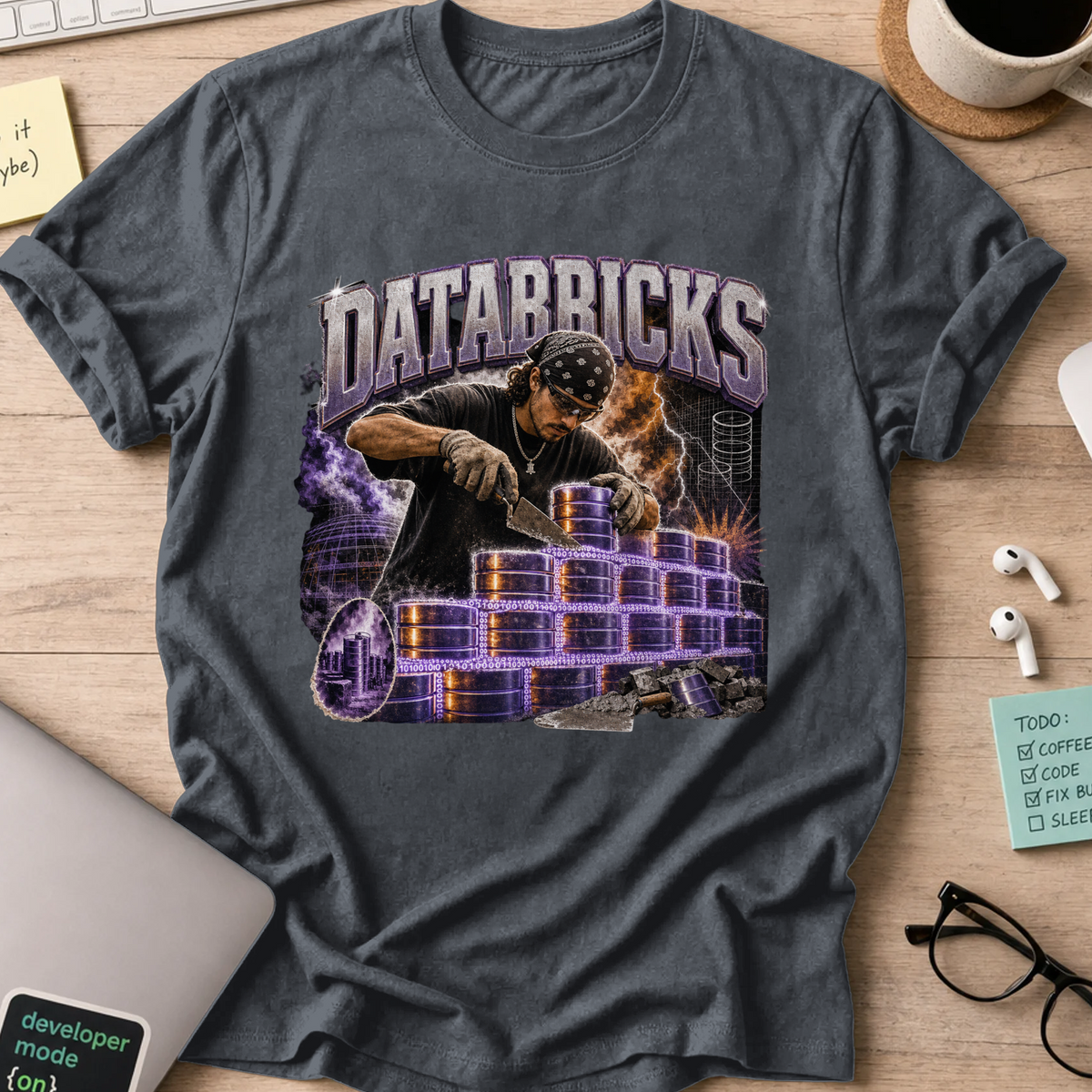 Nerd Collection Artwork 030 Shirt - Dark Heather mockup