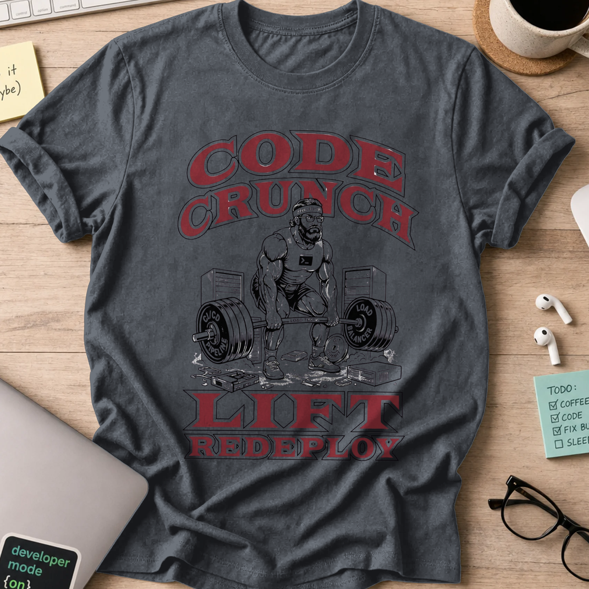 Code Crunch Lift Redeploy Shirt - Dark Heather