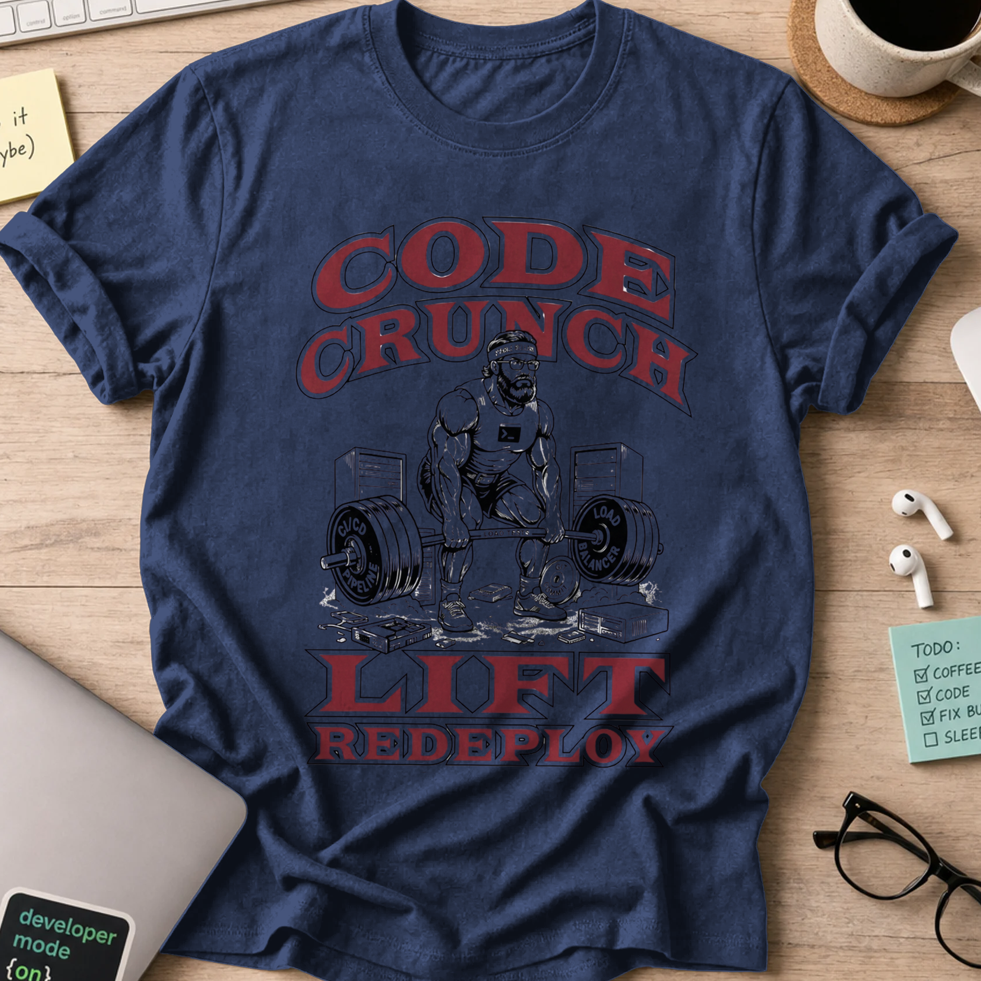 Code Crunch Lift Redeploy Shirt - Navy