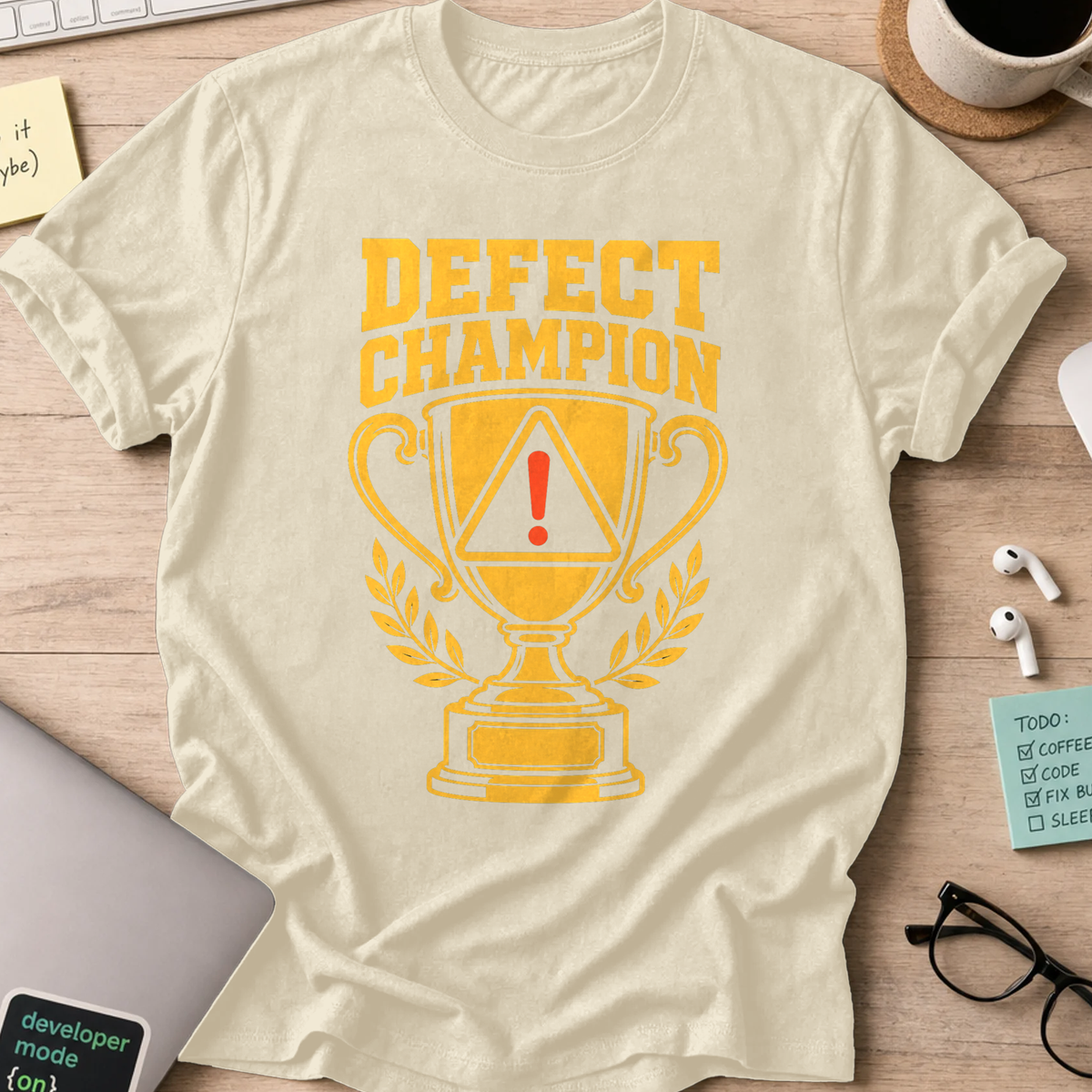 Defect Champion Shirt — Natural