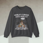 Code Culture world's curious data analyst sweatshirt funny programmer Sweatshirt in S — Code Culture developer clothing