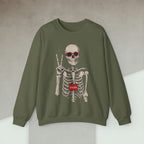 Code Culture skeleton developer sweatshirt funny programmer Sweatshirt in S — Code Culture developer clothing