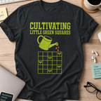 Cultivating Green Squares Shirt — Black
